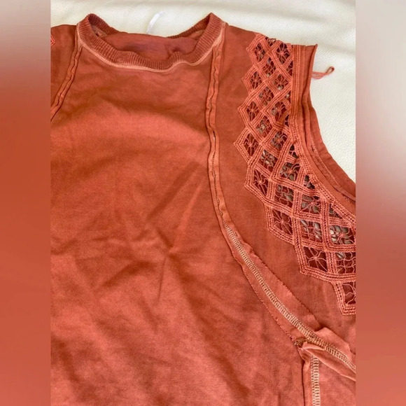 NWOT FREE PEOPLE TABLE FOR TWO TEE TUNIC TOP - Picture 7 of 12